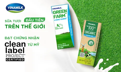 Vinamilk sở hữu sữa tươi đầu tiên trên thế giới đạt chứng nhận Clean Label Project Mỹ